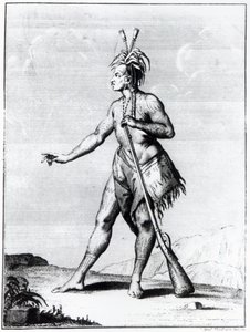 Hombre iroqués, habitante de Canadá de Teodoro Viero